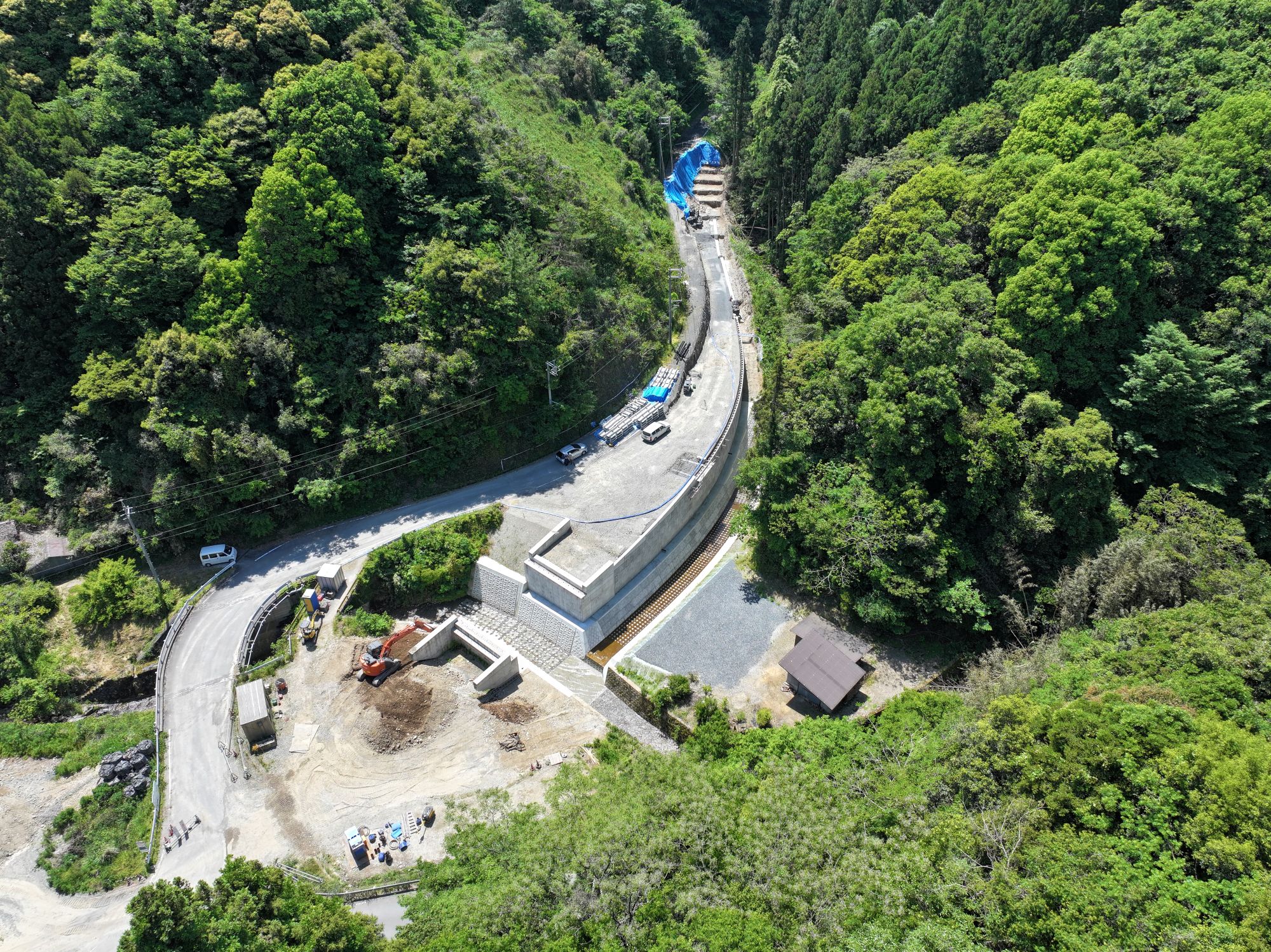 山口県萩農林ふるさと農道工事